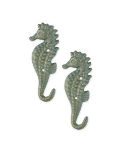 SEAHORSE WALL HOOK SET/2